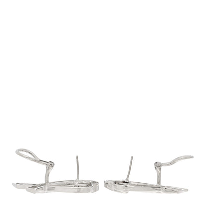 Tiffany Sterling Silver Large Paloma Picasso Loving Heart Earrings 3 of 4