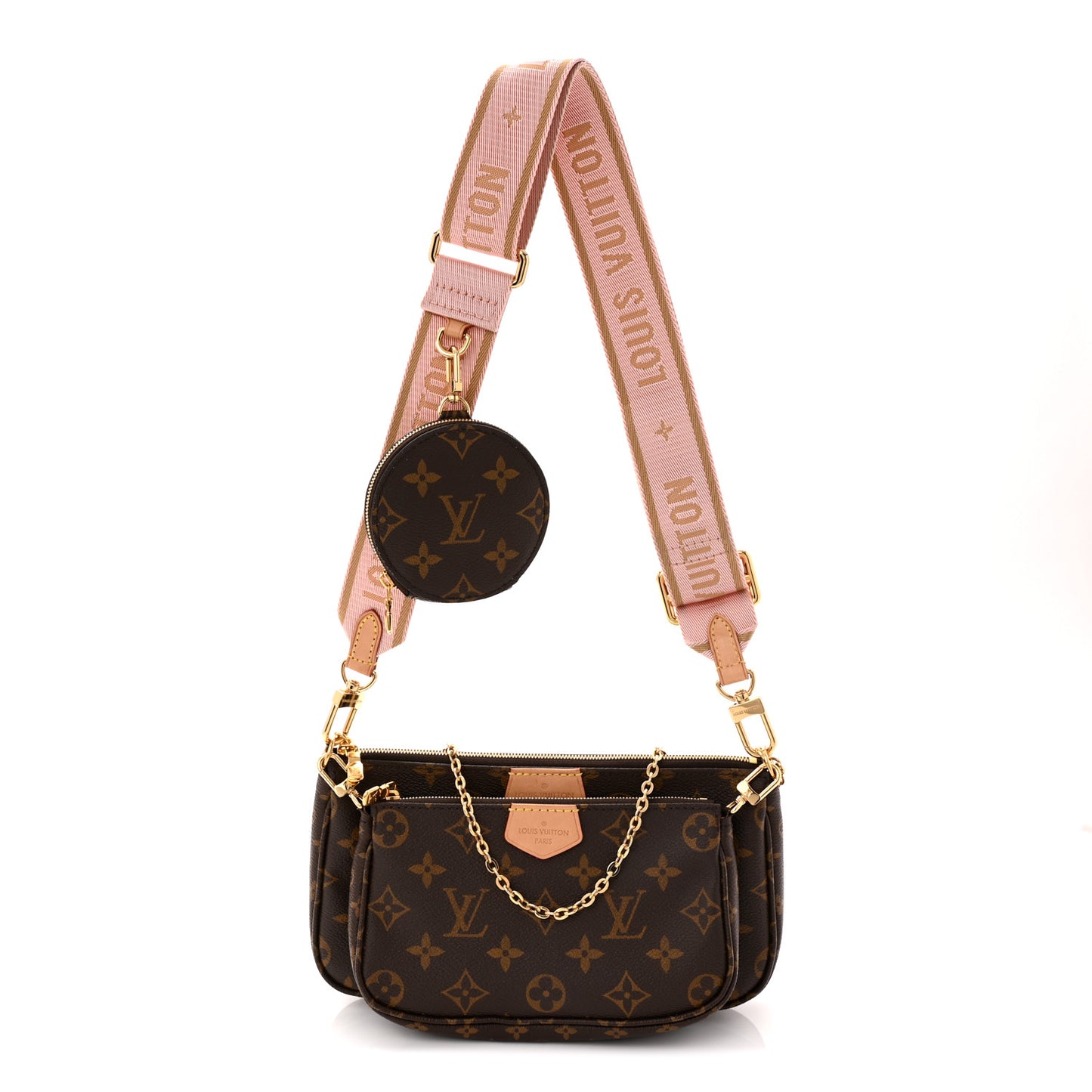 Monogram Multi Pochette Accessories Rose Clair