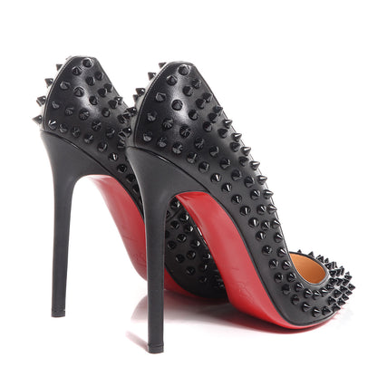 Christian Louboutin Nappa Pigalle Spikes 120 Pumps 40 Black 4 of 5