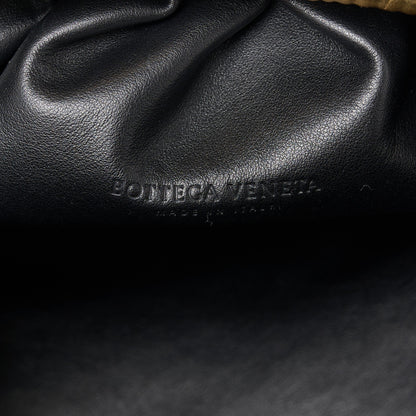 Bottega Veneta Metallic Bark Calfskin Embossed The Pouch Oversized Clutch Oro 6 of 10