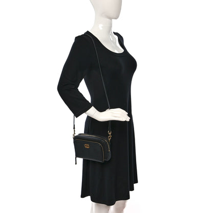 Christian Dior Grained Calfskin Caro Double Pouch Black 2 of 10