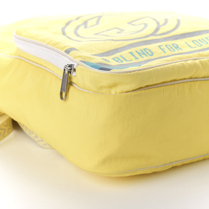 Gucci Nylon Twill Blind For Love Interlocking G Backpack Pastel Yellow Multicolor 5 of 9
