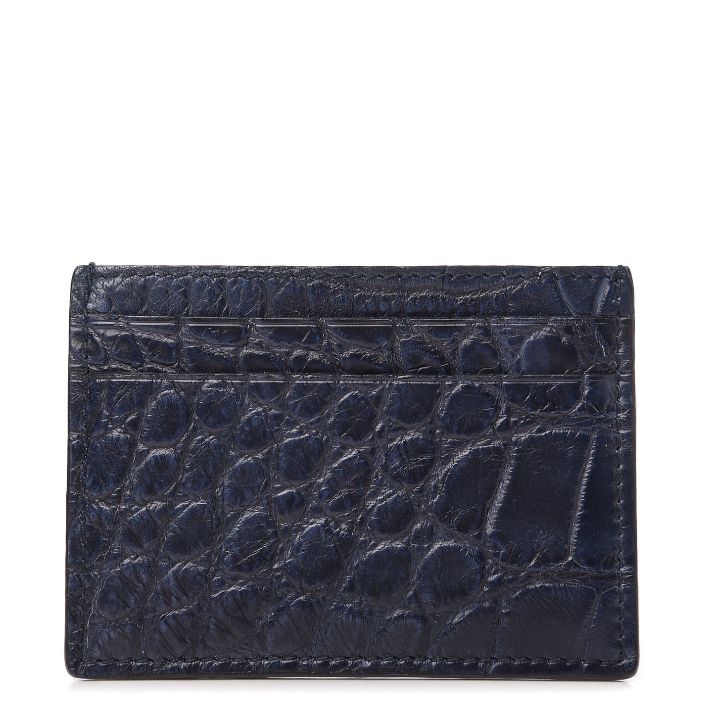 Crocodile Card Holder Blue