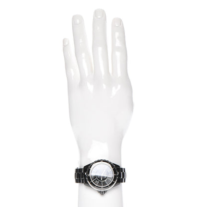 Chanel Stainless Steel Ceramic 38mm J12 Automatic Watch Black 2 of 6