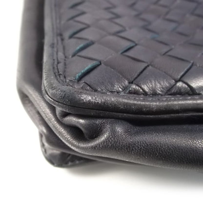 Bottega Veneta Vintage Woven Shoulder Bag Navy 7 of 9