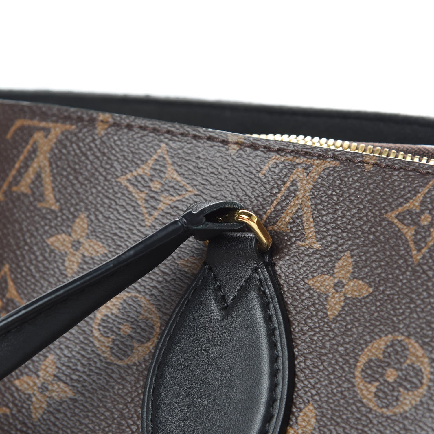 Louis Vuitton Monogram Flower Zipped Tote MM Black 12 of 12