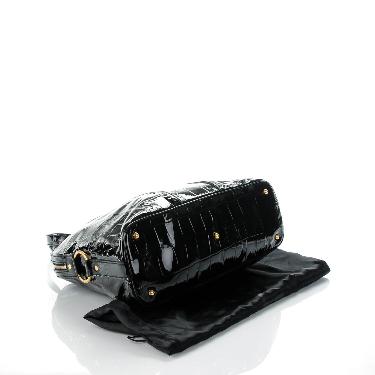 Patent Croc Oversized Muse Black