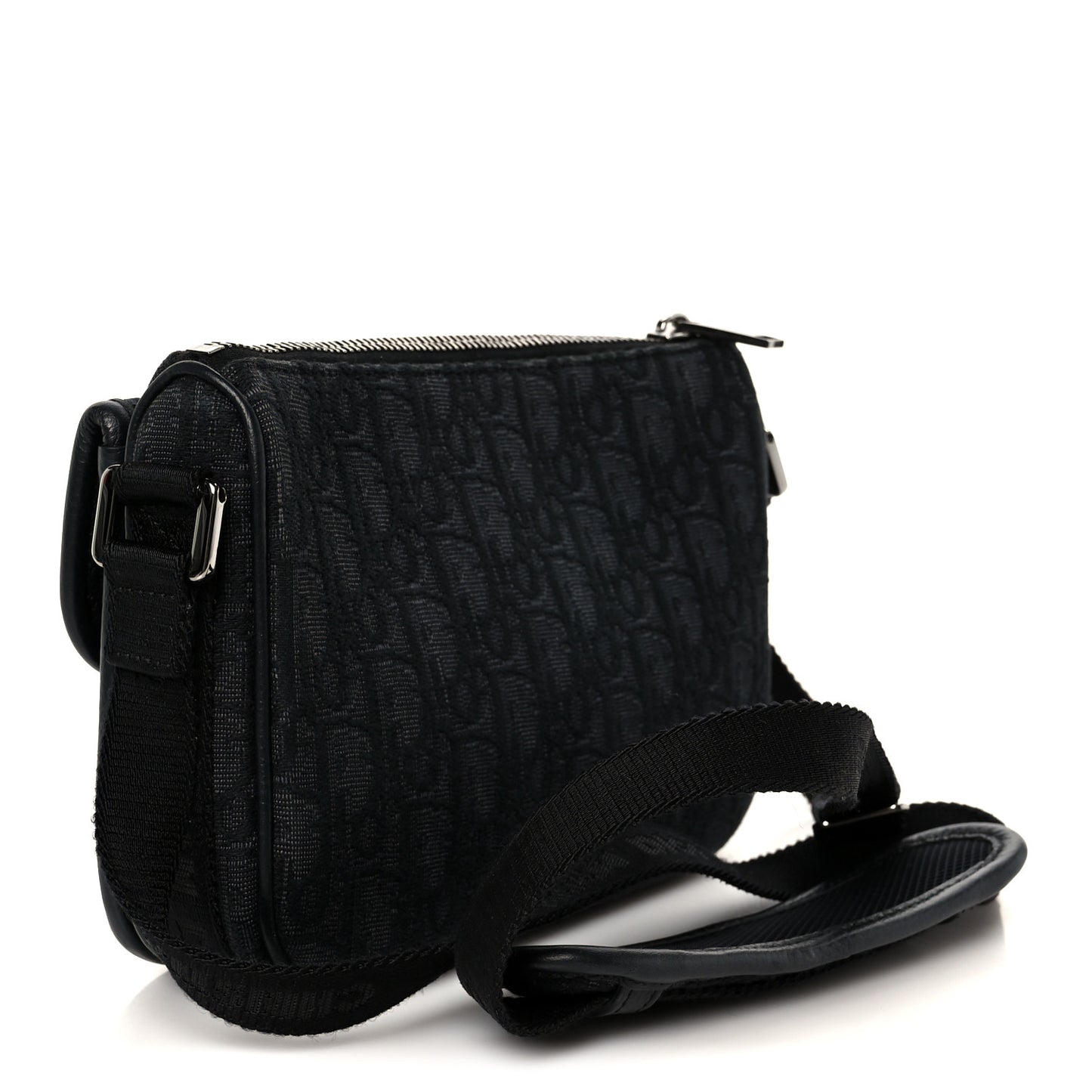 Oblique Jacquard Dior 8 Bag With Strap Black Multicolor