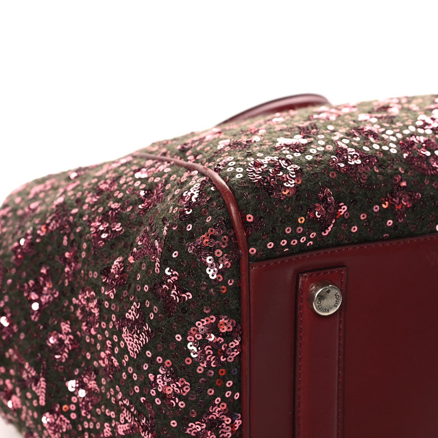 Louis Vuitton Sequin Monogram Sunshine Express North South Burgundy 10 of 12