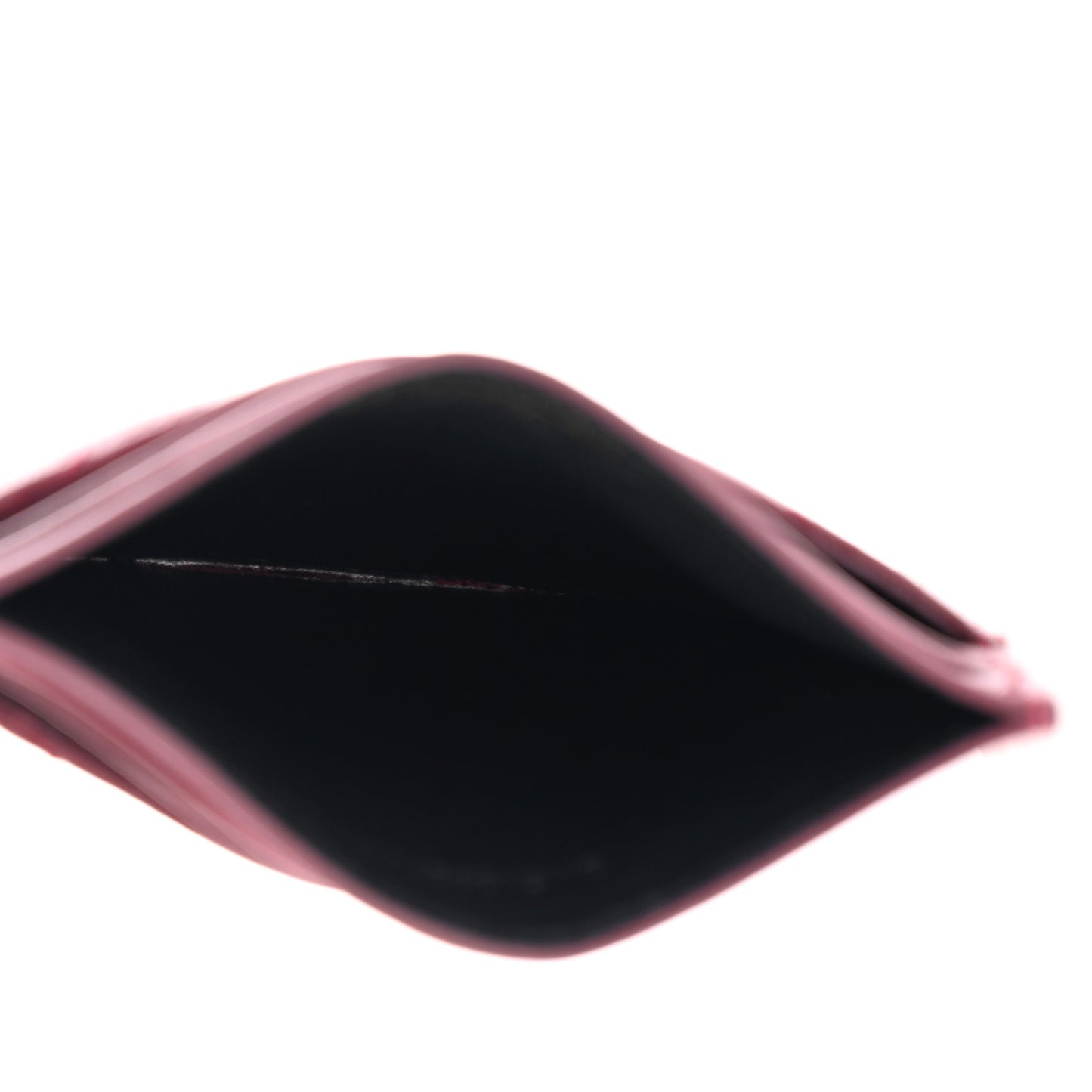 Lambskin Matelasse Chevron Monogram Credit Card Case Rouge Cabernet