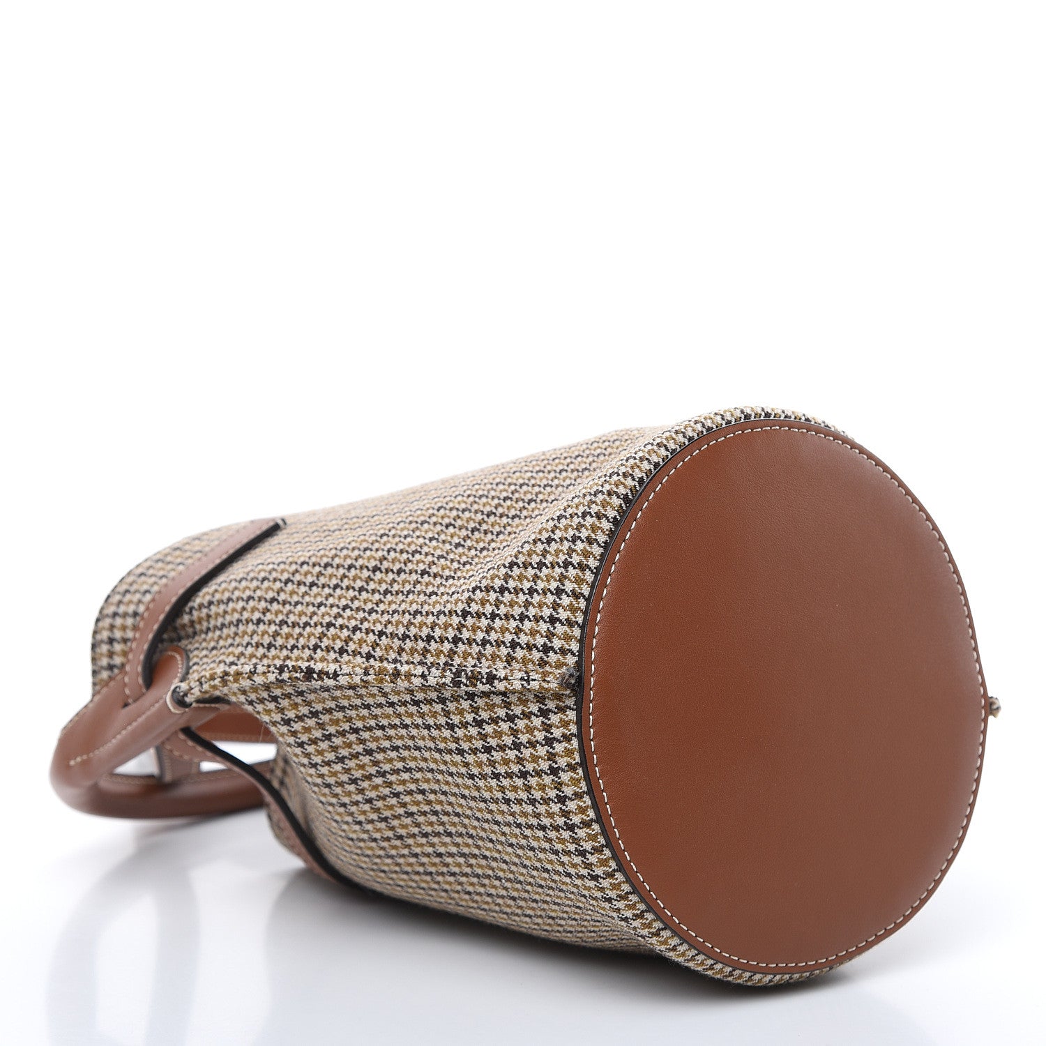 Celine Smooth Calfskin Tweed Nano Big Bag Bucket Tan 4 of 10