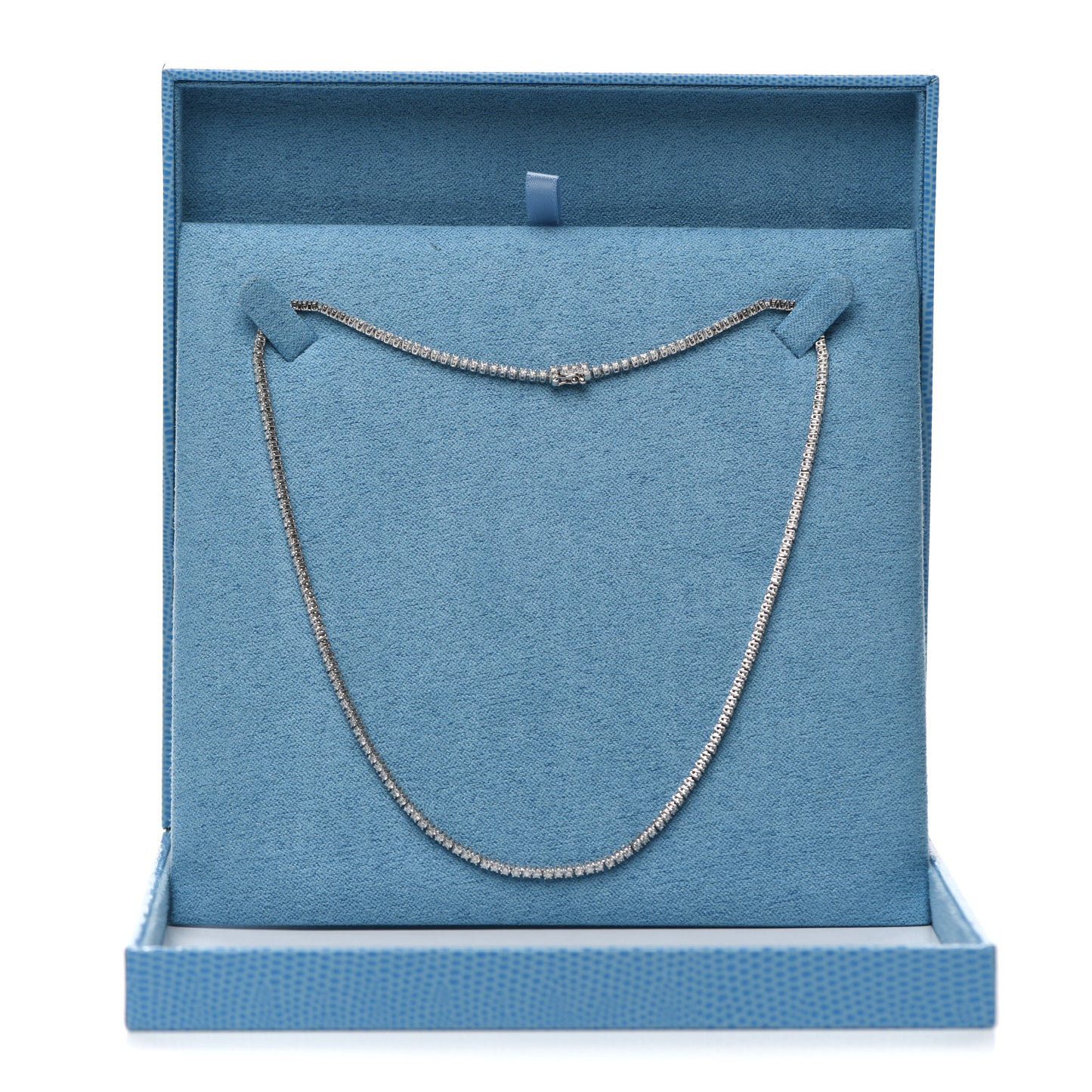 18K White Gold Diamond Hepburn Choker Necklace