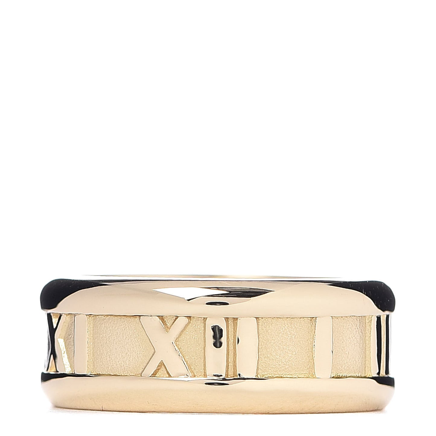 18K Yellow Gold 7mm Atlas Band Ring 49 4.75