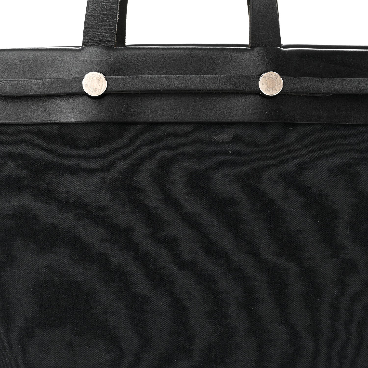 Hermes Toile Vache Hunter Herbag Cabas MM Black 10 of 16