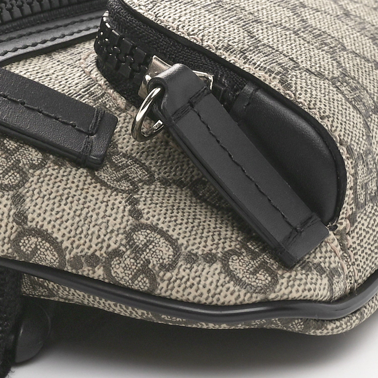 Gucci GG Supreme Monogram Belt Bag Black 9 of 10