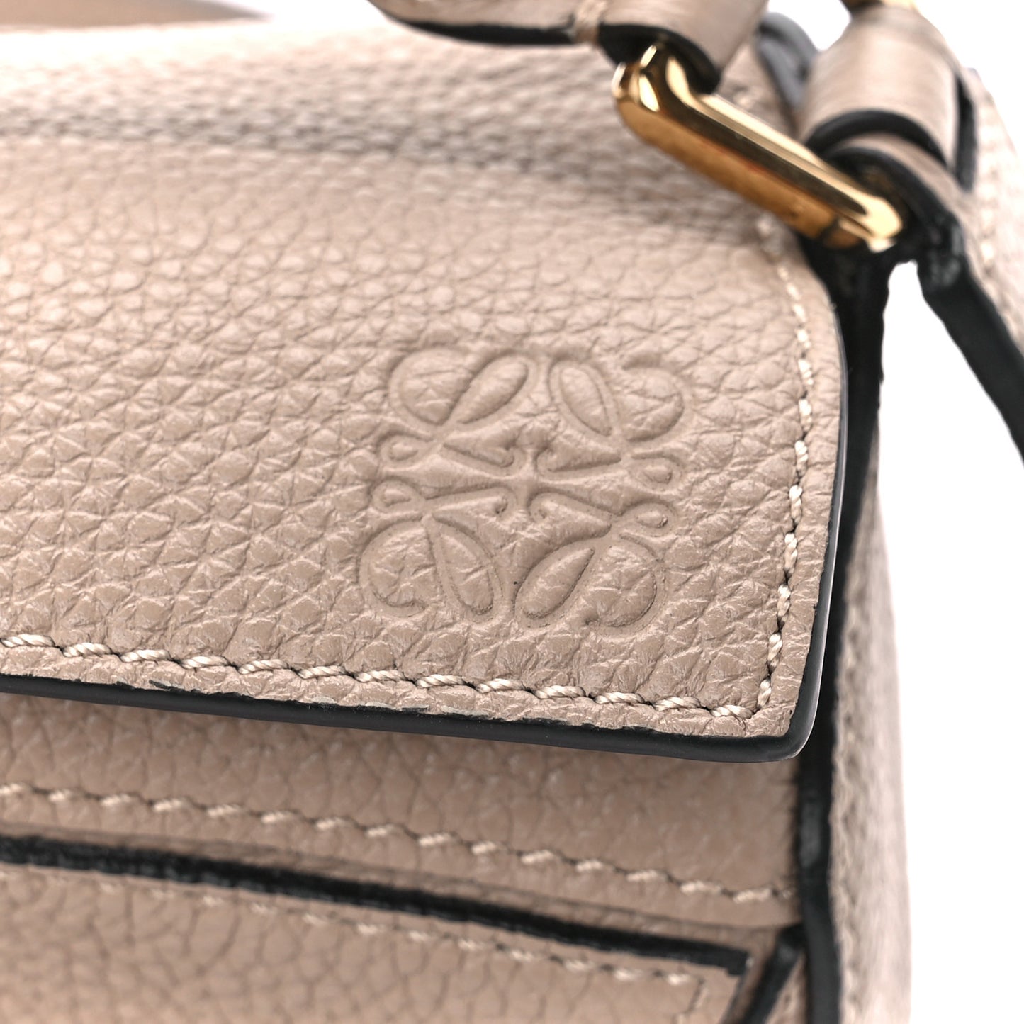 Calfskin Mini Puzzle Bag Sand Mink