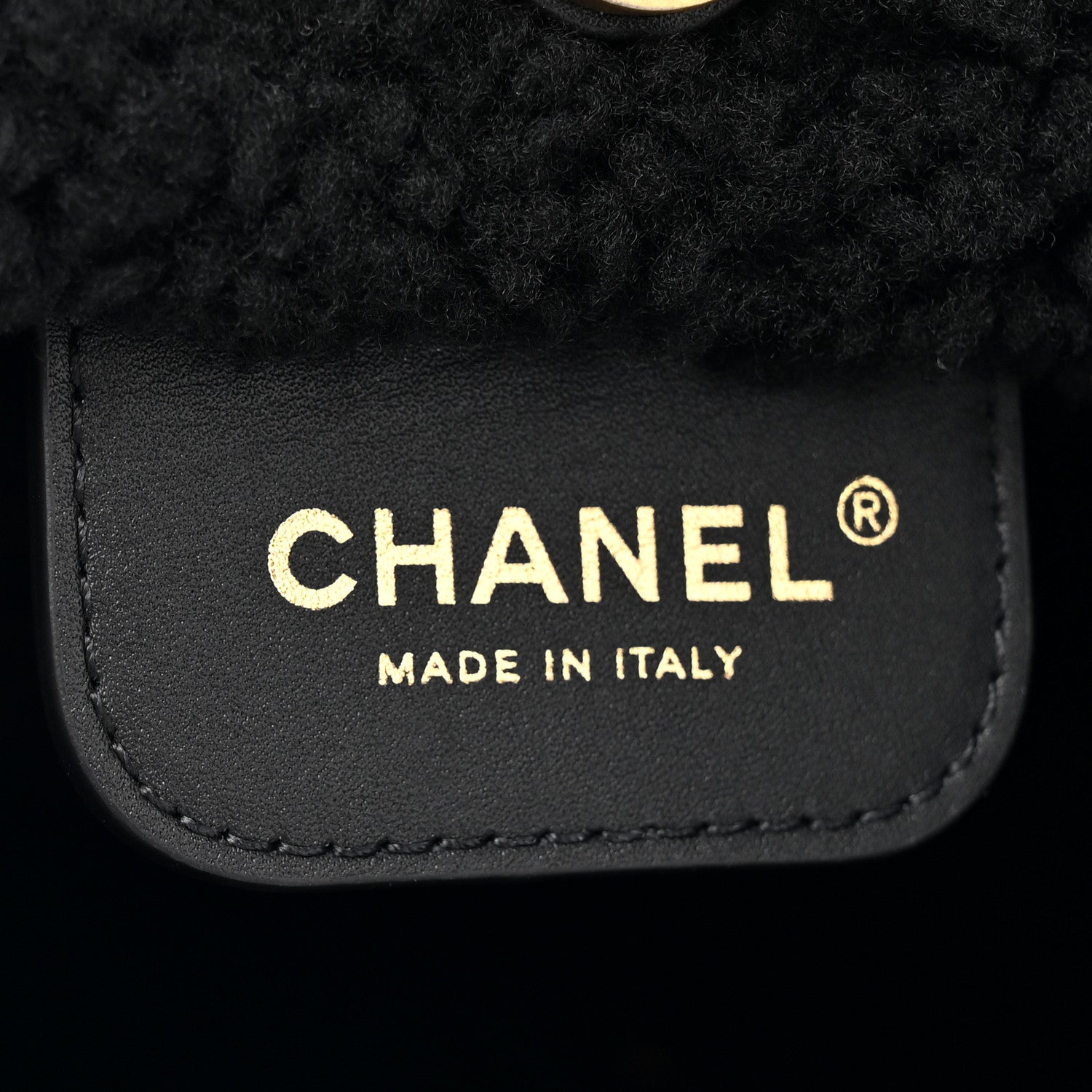 Chanel Aged Lambskin Shearling Quilted Small Chanel 22 Black 8 of 12