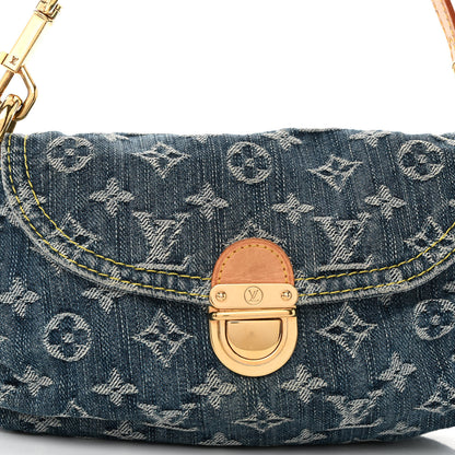 Louis Vuitton Monogram Denim Mini Pleaty Blue 7 of 10