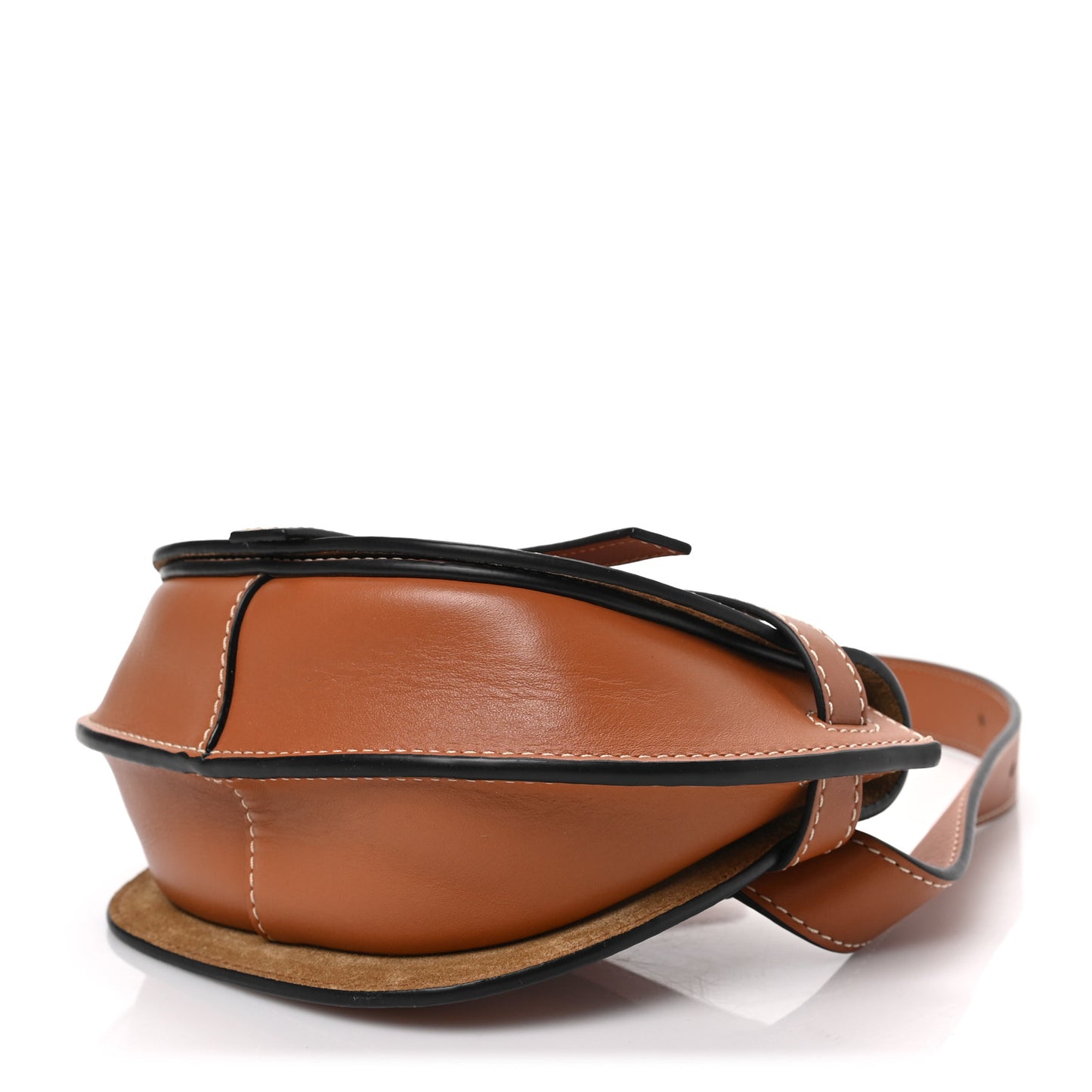 Calfskin Mini Gate Belt Bag Tan