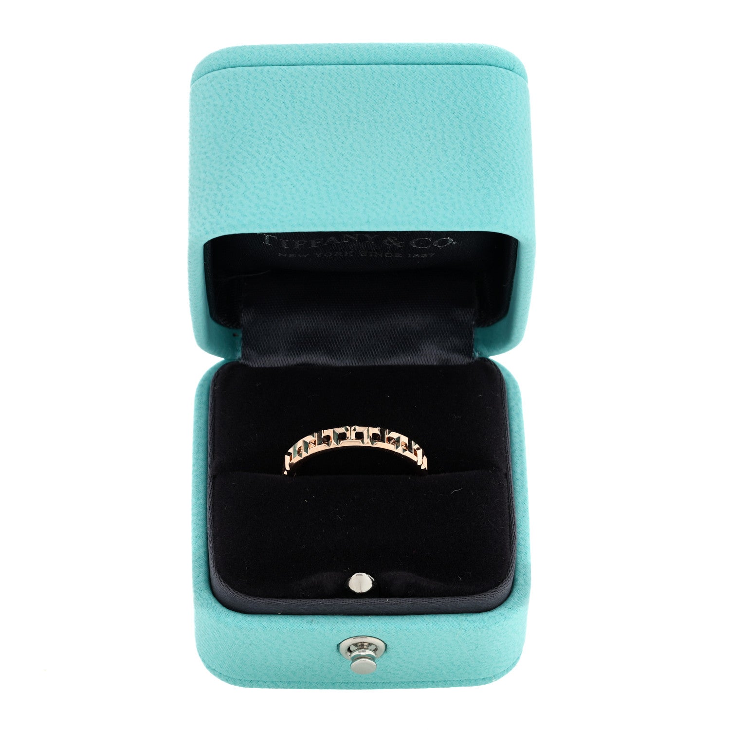 Tiffany 18K Rose Gold Narrow T True Ring 54 7 5 of 5