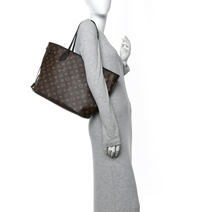 Louis Vuitton Monogram Calfskin Neo Neverfull Inside Out MM Black 3 of 19