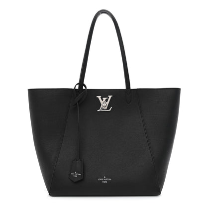 Louis Vuitton Calfskin Lockme Cabas Black 1 of 12
