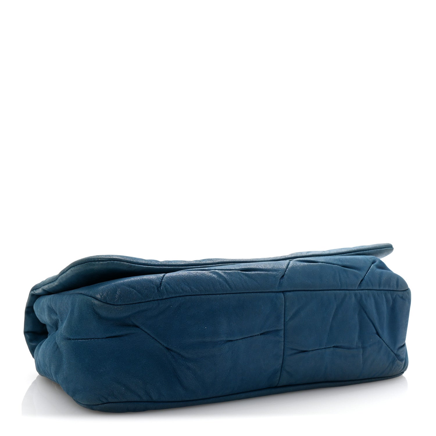 Chanel Iridescent Calfskin Glint Flap Blue 4 of 10