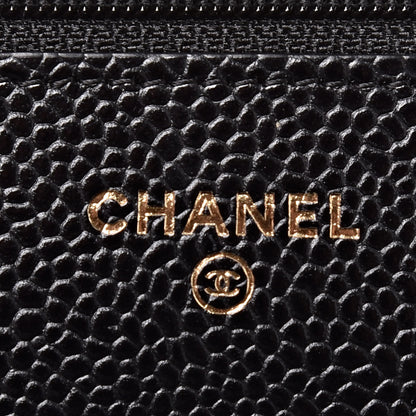 Chanel Caviar Quilted Wallet On Chain WOC Black 6 of 11