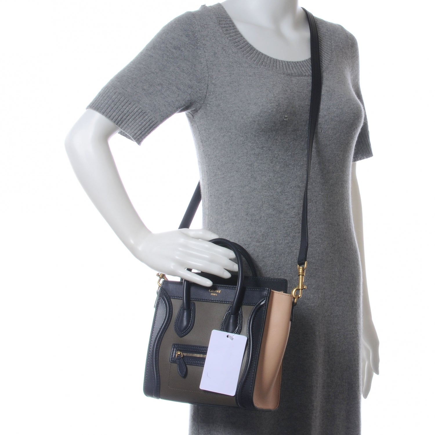 Celine Smooth Calfskin Tri-Color Nano 2 of 8