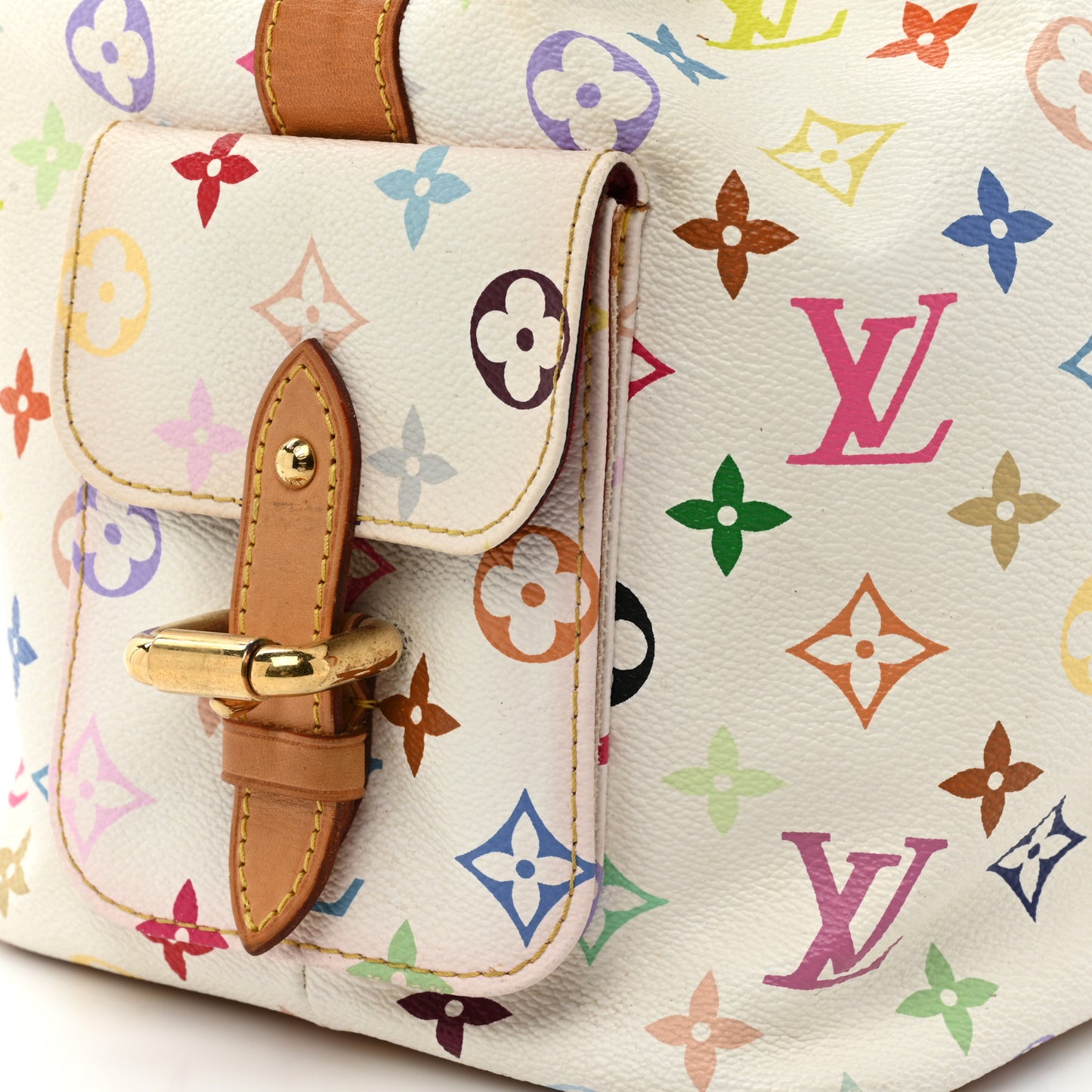 Monogram Multicolor Petit Noe White