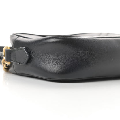 Gucci Calfskin Matelasse Mini GG Marmont Chain Shoulder Bag Black 9 of 18
