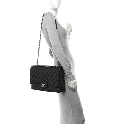 Chanel Caviar Quilted Maxi Double Flap Black 3 of 13