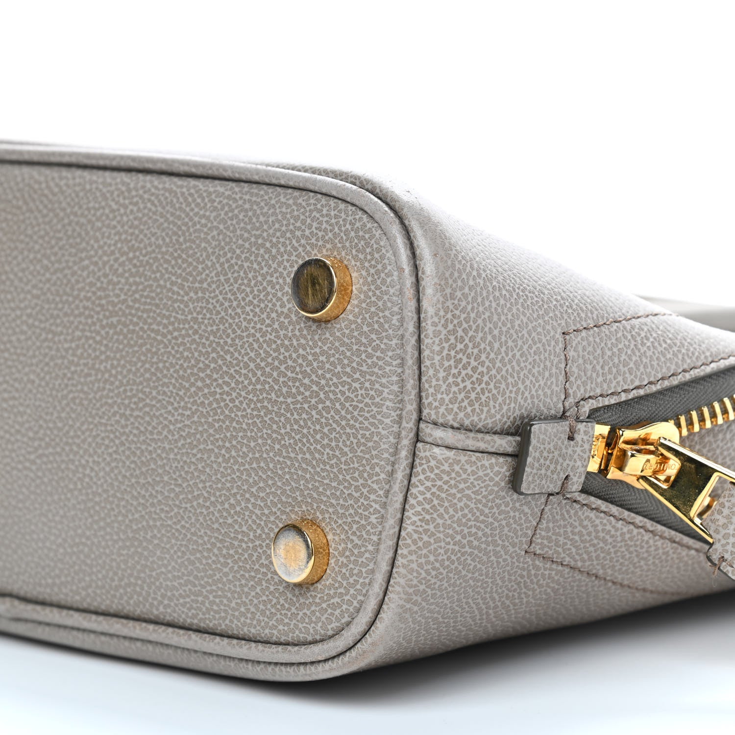 Tom Ford Pebbled Calfskin Jennifer Zip Tote Grey 10 of 10