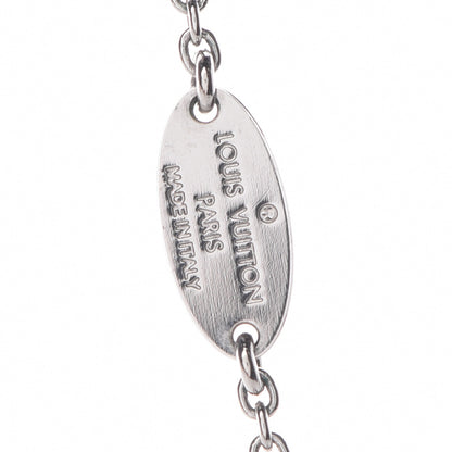 Louis Vuitton Metal Essential V Supple Necklace Silver 7 of 8