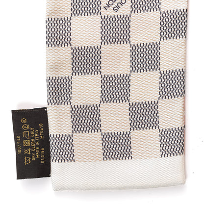 Louis Vuitton Silk Damier Azur Tahitienne Bandeau Rose Ballerine 5 of 5