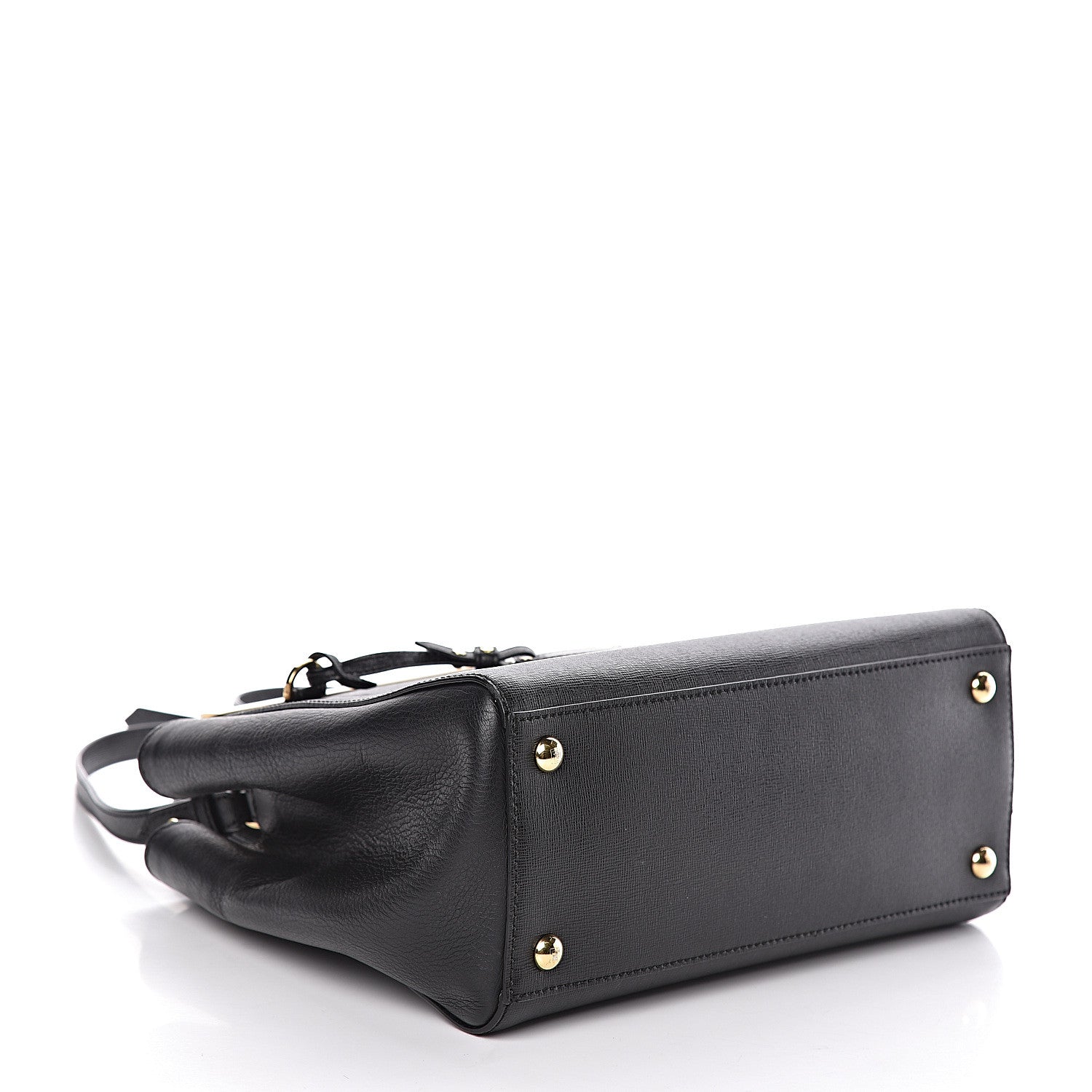 Fendi Vitello Elite Petite 2Jours Tote Black 4 of 9