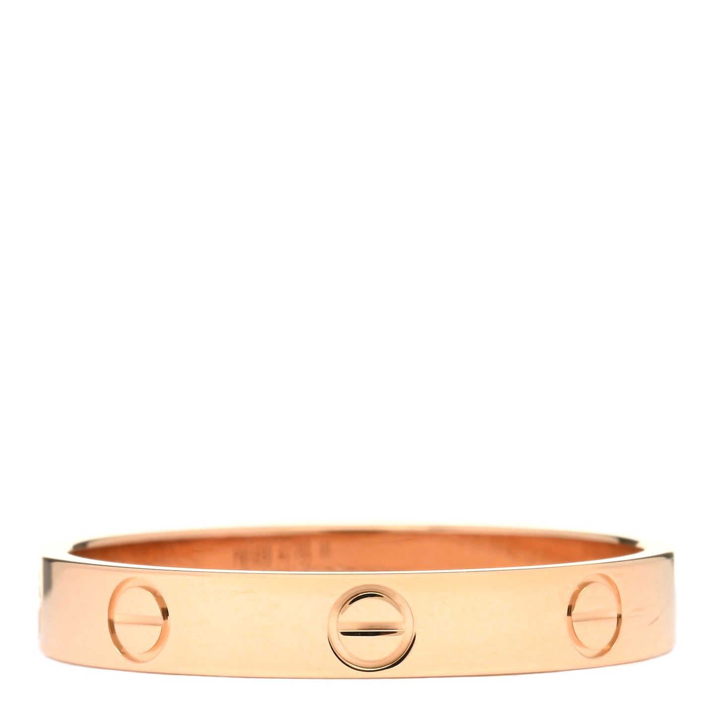 18K Pink Gold 3.5mm LOVE Wedding Band Ring 63 10.25
