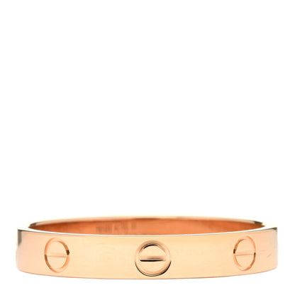 Cartier 18K Pink Gold 3.5mm LOVE Wedding Band Ring 63 10.25 1 of 3
