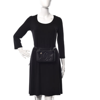 Chanel Lambskin CC Mania Waist Belt Bag Black 2 of 10