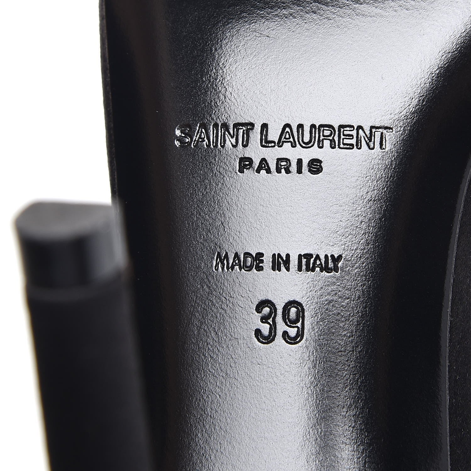 Saint Laurent Satin Jane 80 Ankle Strap Sandals 39 Black 8 of 11