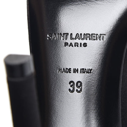 Saint Laurent Satin Jane 80 Ankle Strap Sandals 39 Black 8 of 11