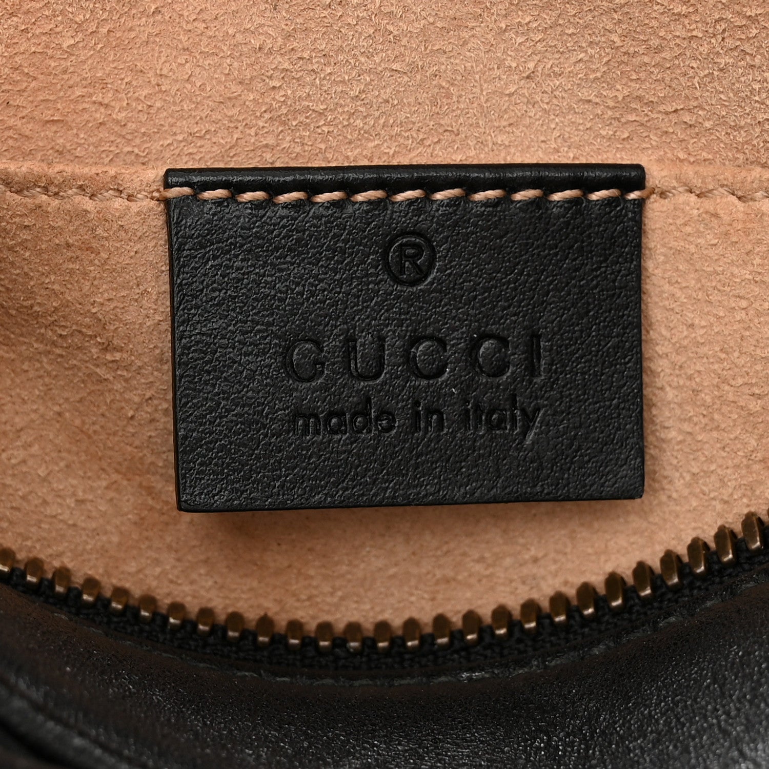 Gucci Calfskin Matelasse Small GG Marmont Chain Shoulder Bag Black 6 of 11