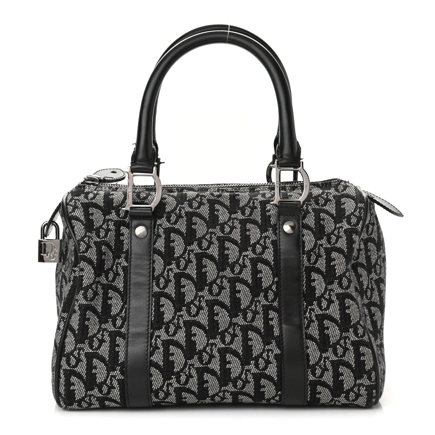 Christian Dior Monogram Boston Black 1 of 17