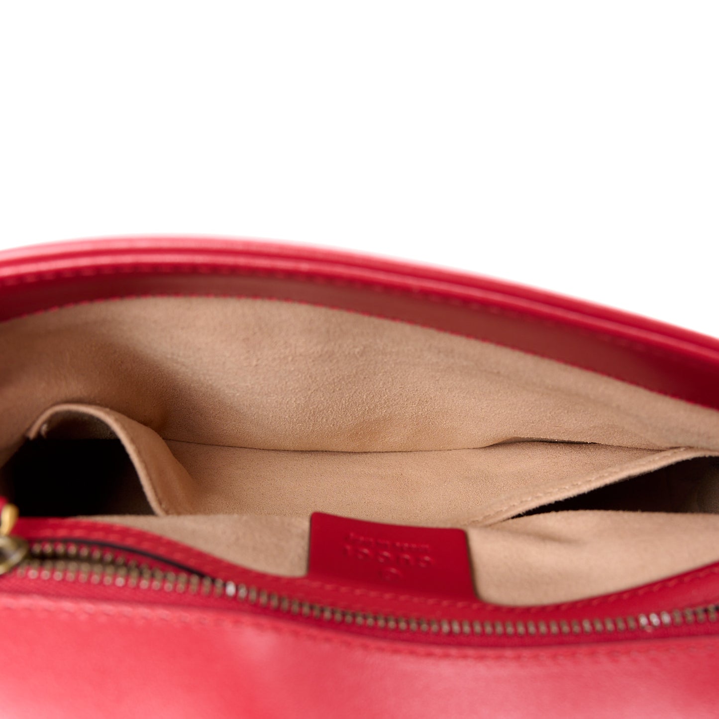 Calfskin Matelasse Small GG Marmont Top Handle Shoulder Bag Hibiscus Red