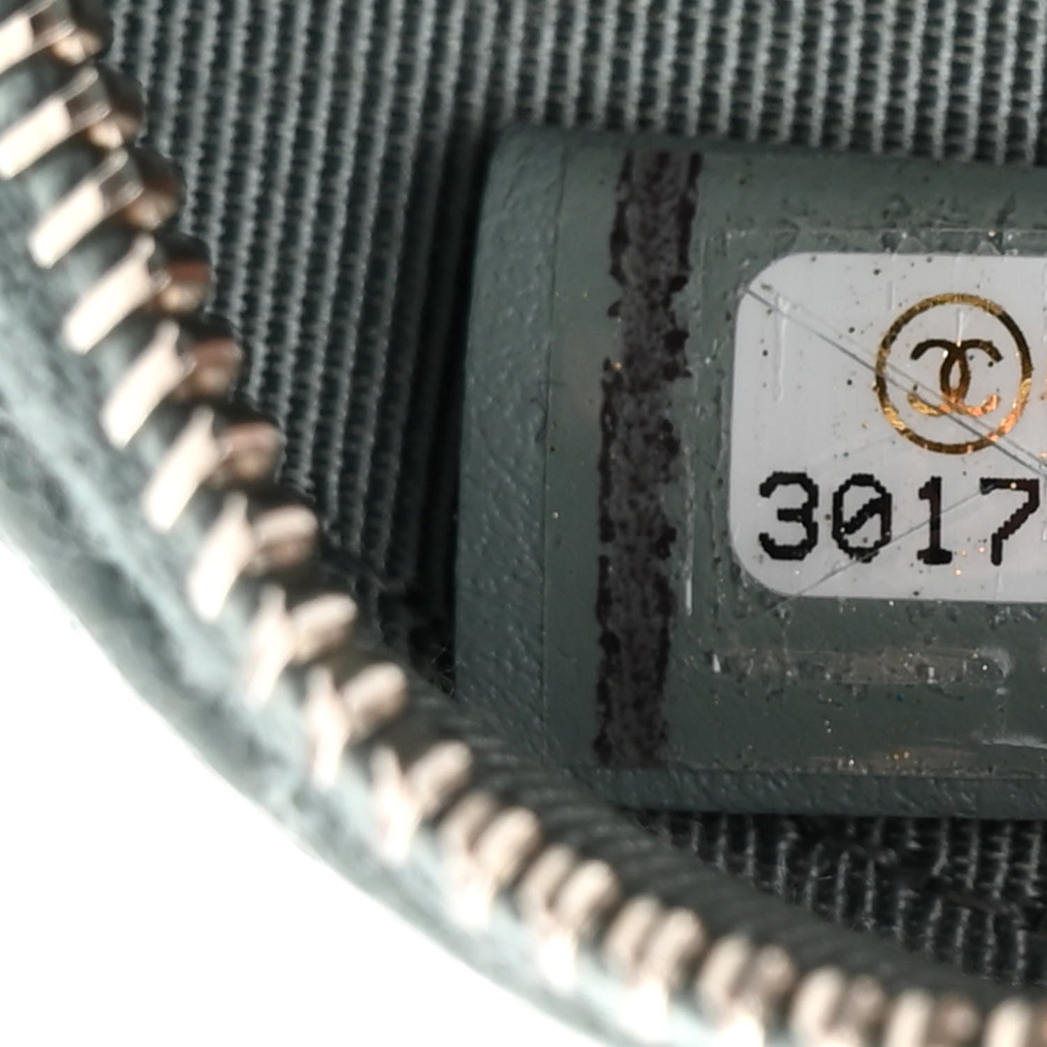 Chanel Caviar Quilted Round Clutch With Chain Light Blue 7 of 10