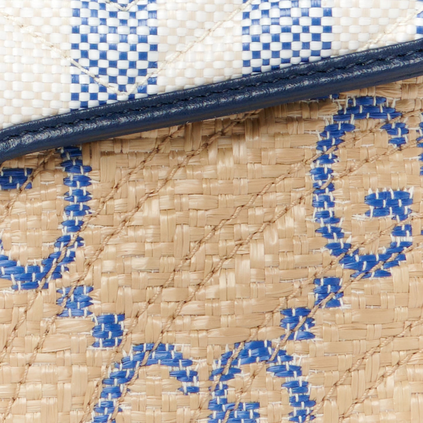 Raffia GG Monogram Matelasse Small GG Marmont Shoulder Bag Natural Royale Off White