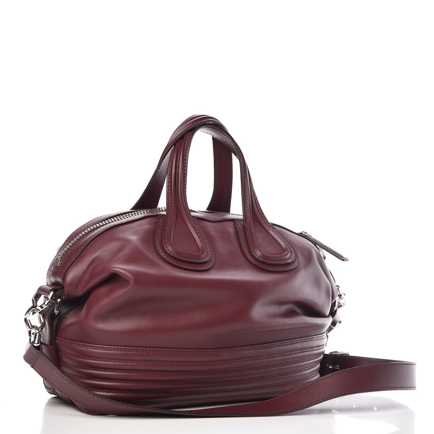 Givenchy Calfskin Small Biker Nightingale Oxblood 3 of 10