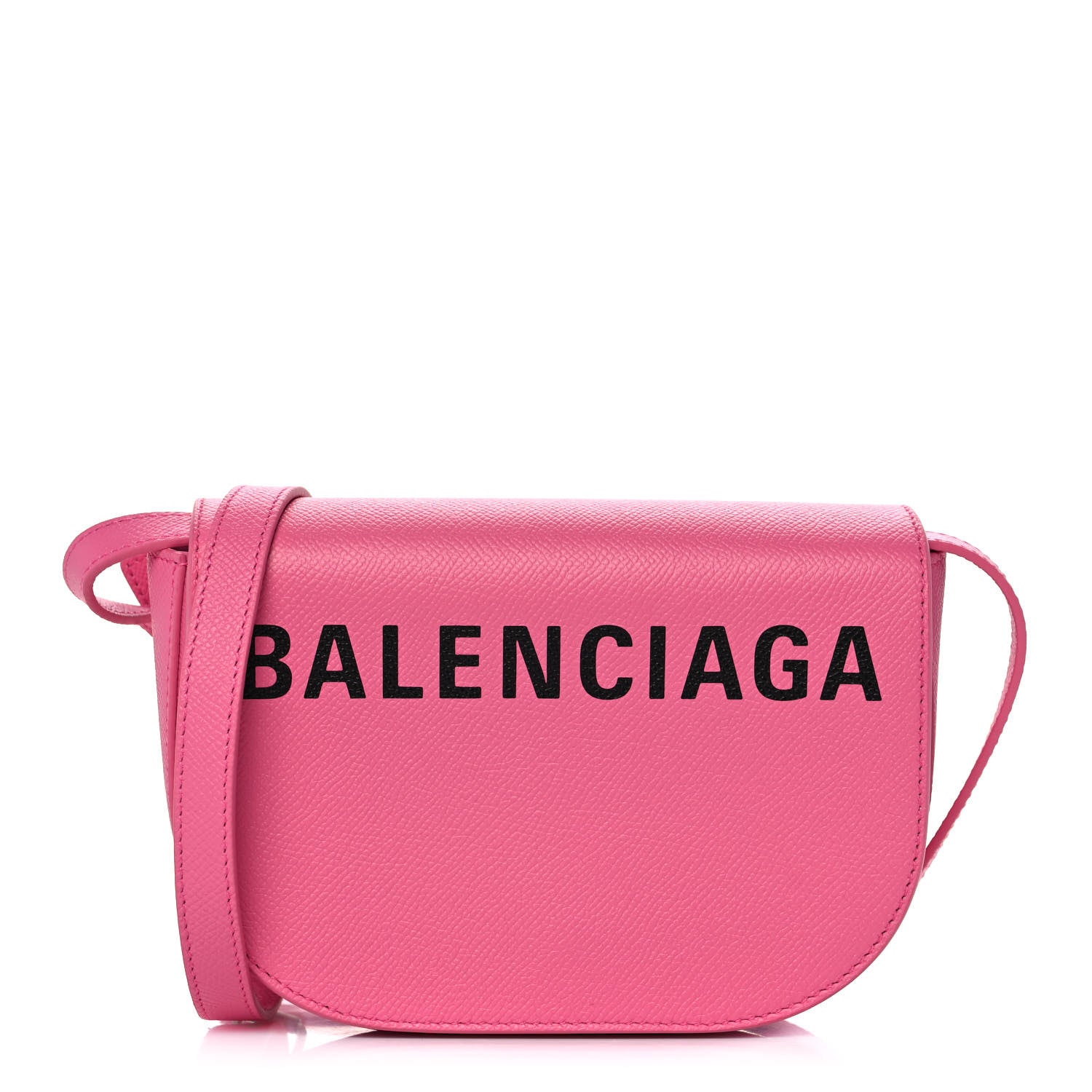 Balenciaga Signature Grained Calfskin Logo Print Ville Day Bag XS Rose Bubblegum Black 1 of 10