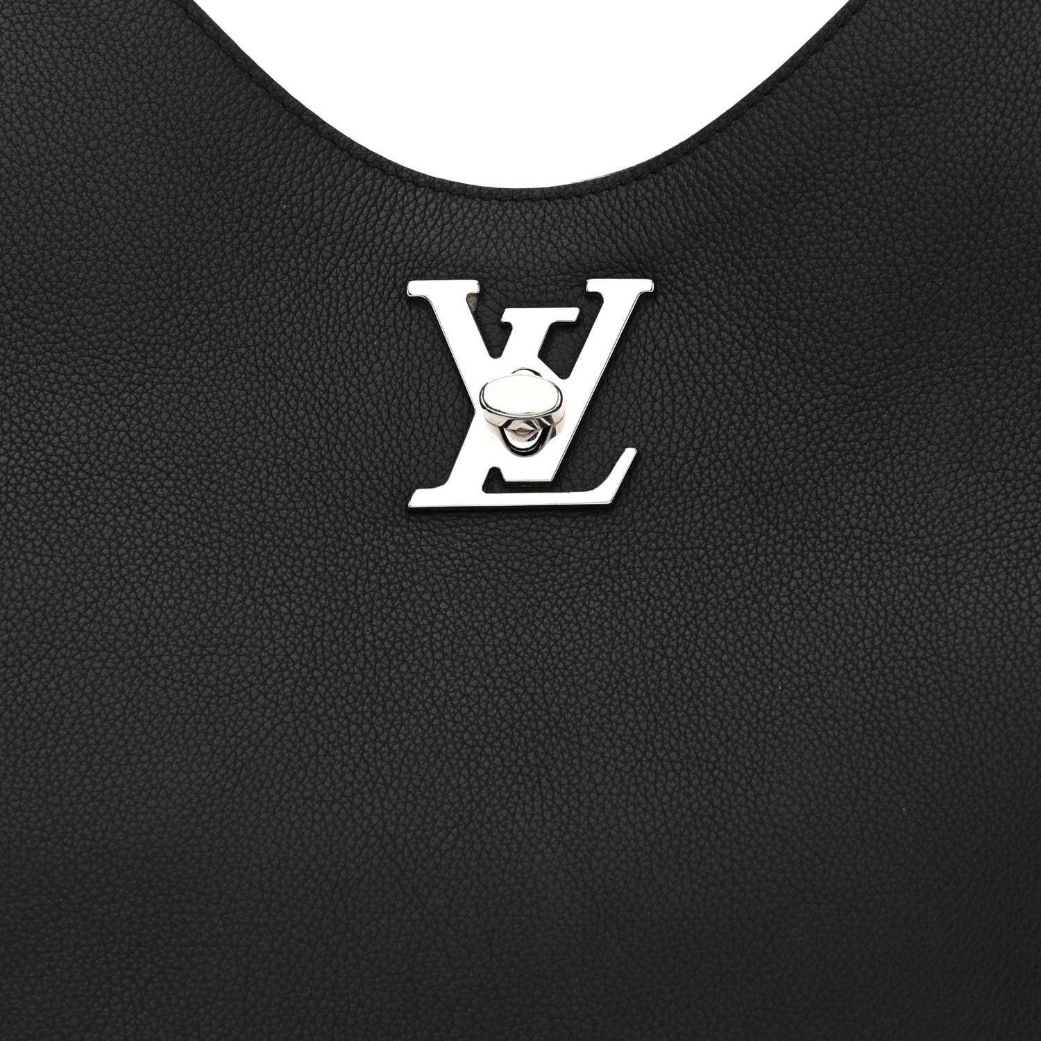 Louis Vuitton Calfskin Lockme Hobo Black 8 of 15
