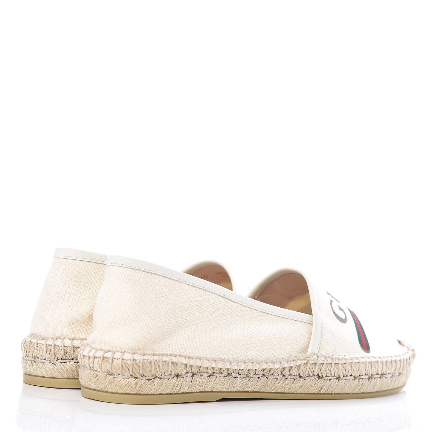 Canvas Logo Espadrilles 40 Greggio White
